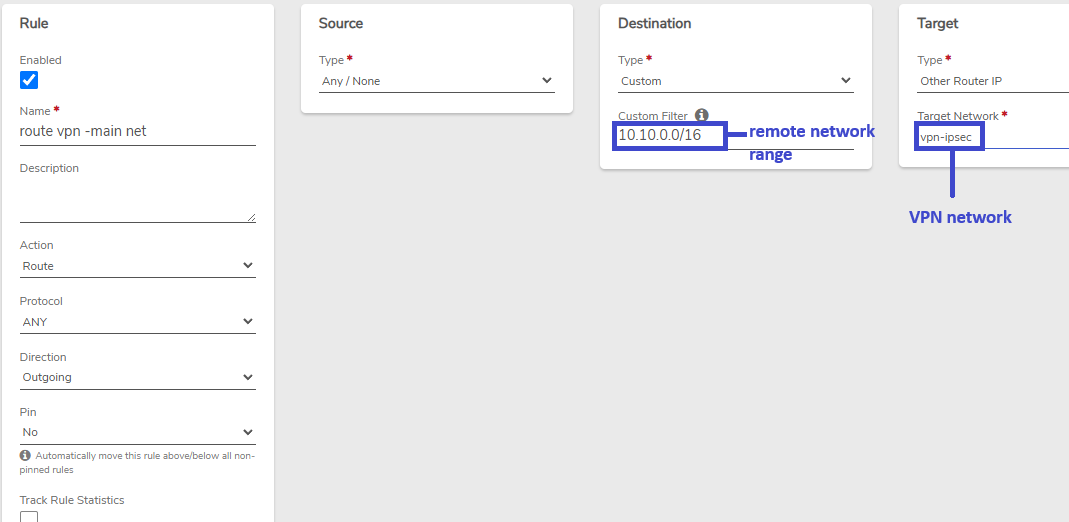VPN Default Route Rule