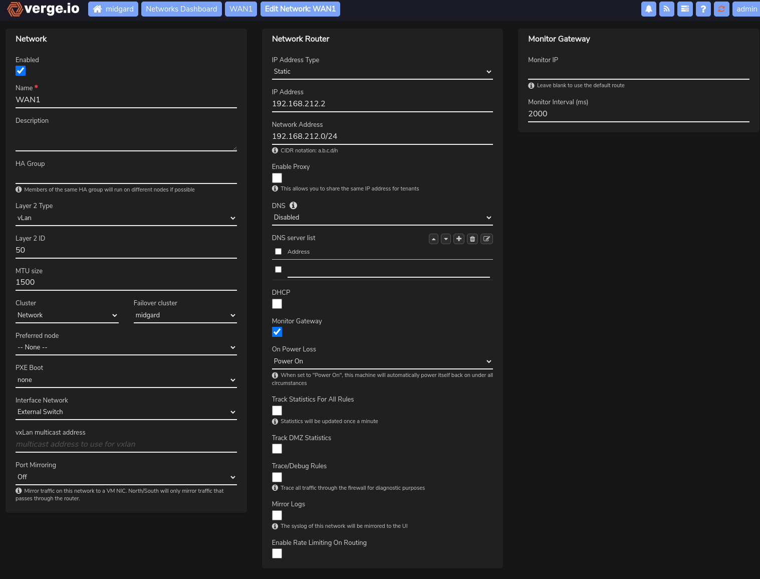 Network Configuration